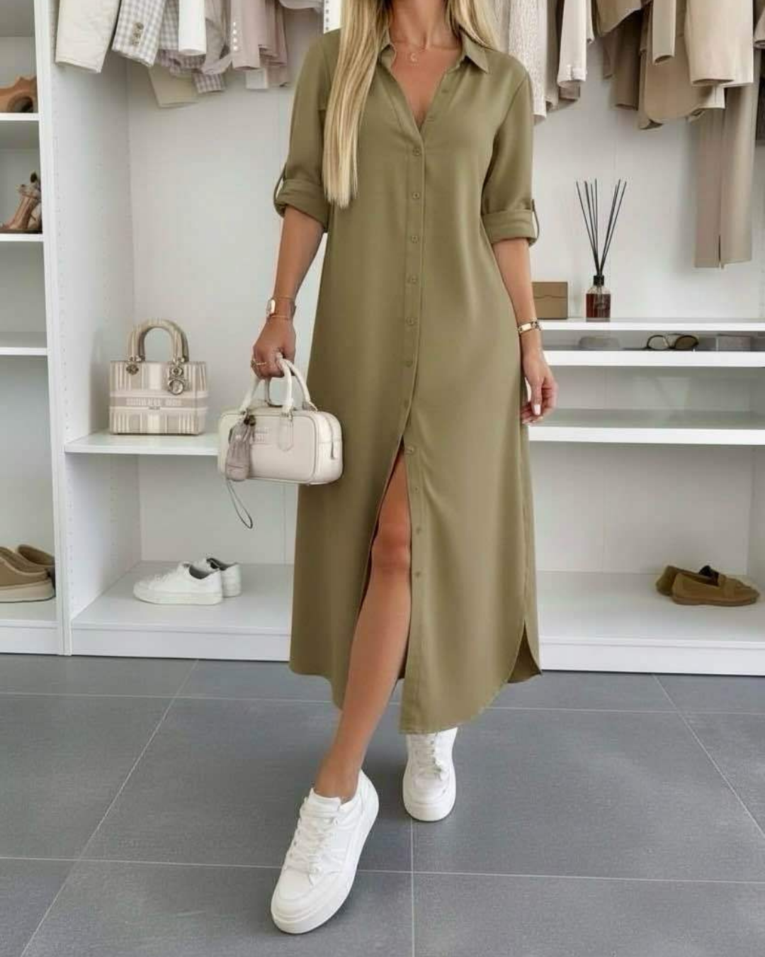 Lucía | Vestido Camisero Oversize
