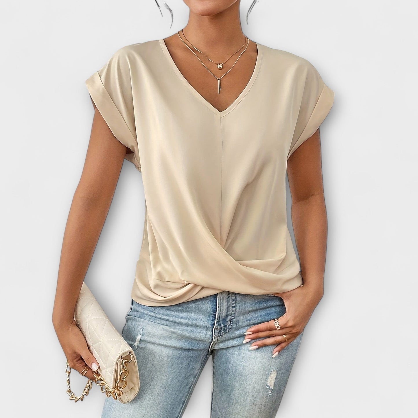 Astrid | Top elegante con cuello en V