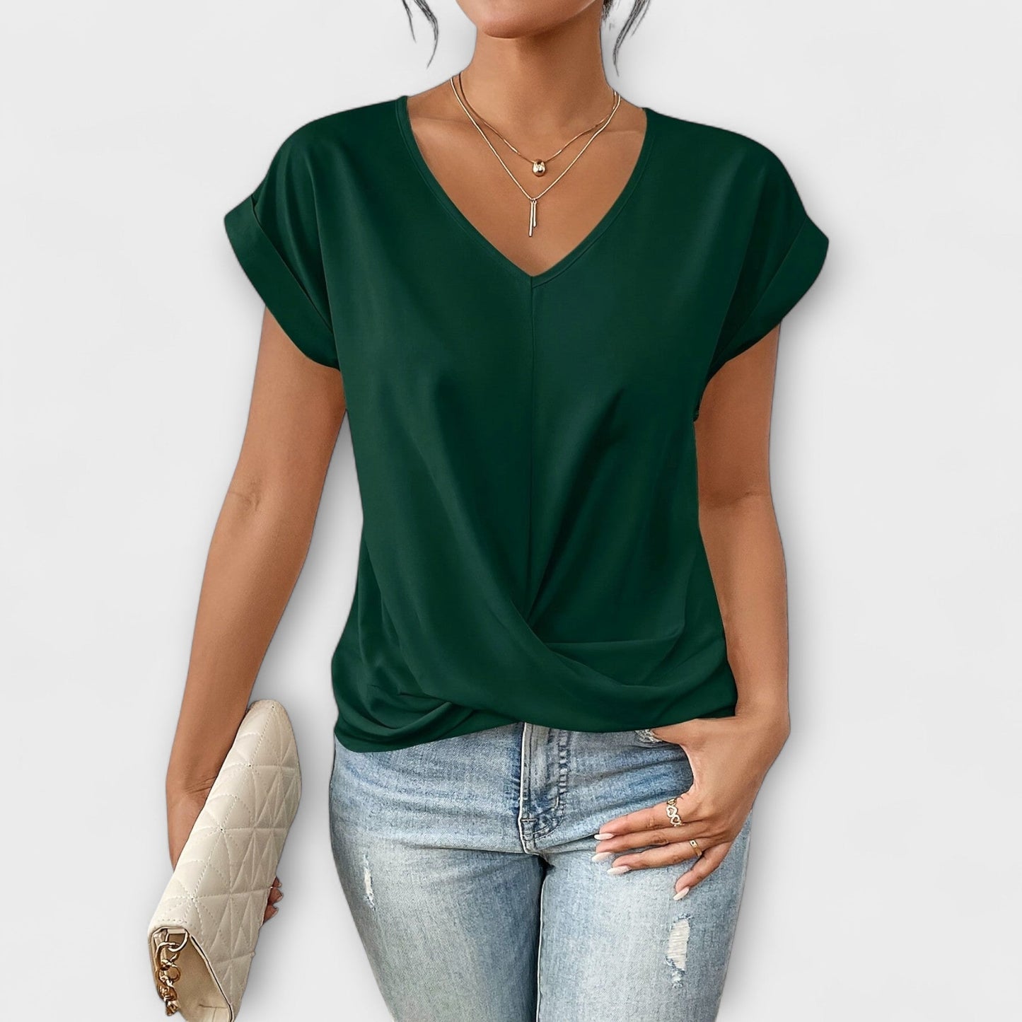Astrid | Top elegante con cuello en V