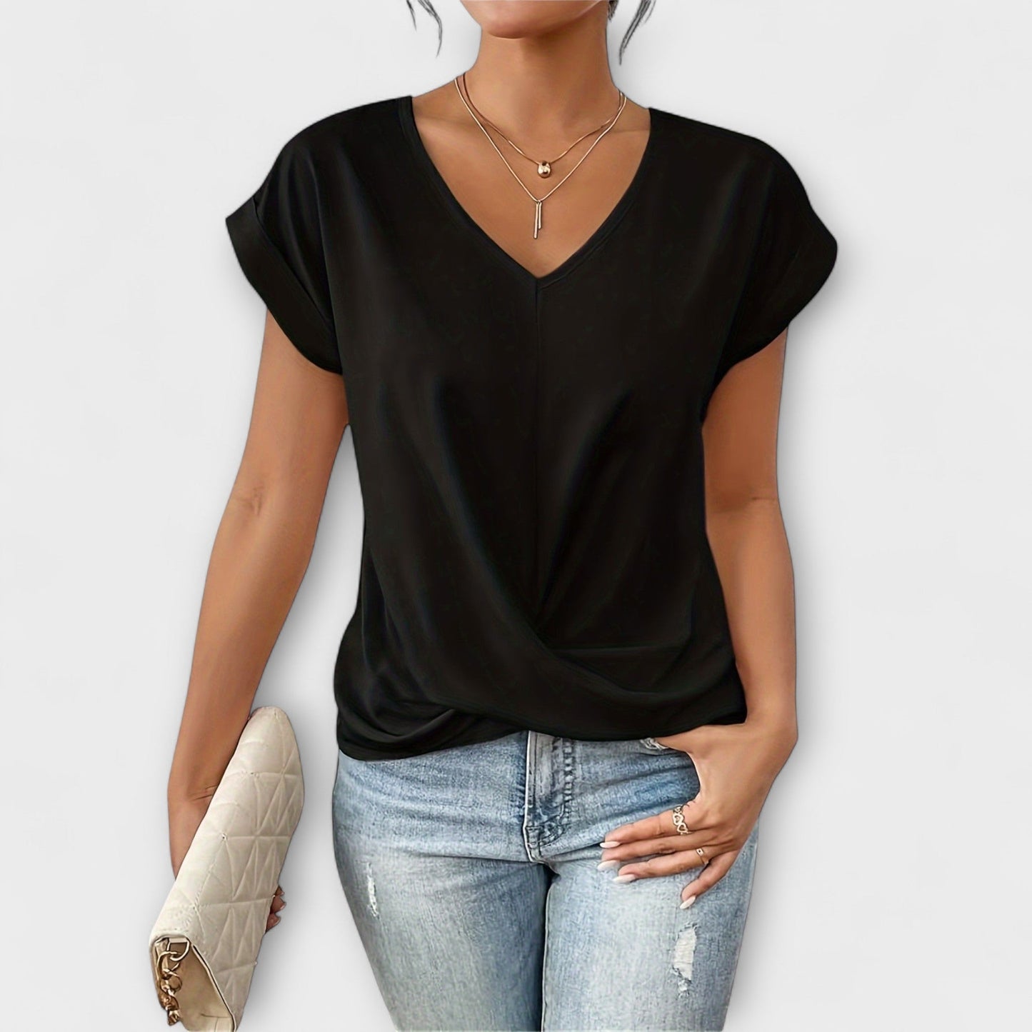 Astrid | Top elegante con cuello en V