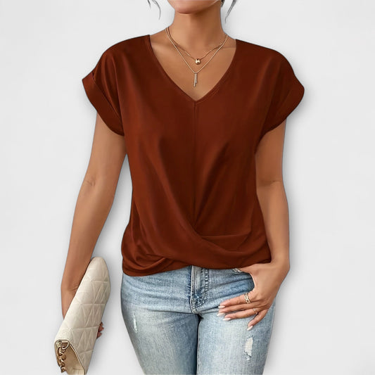 Astrid | Top elegante con cuello en V