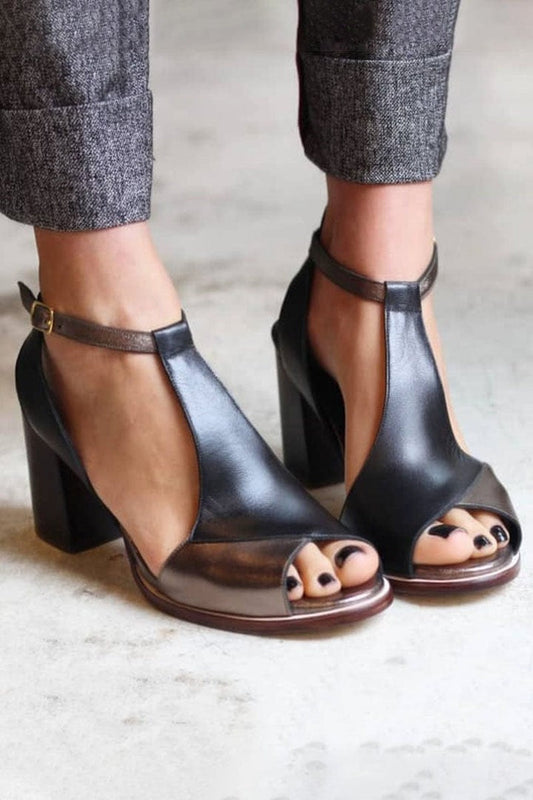 Camila | Tacones de Cuero Modernos