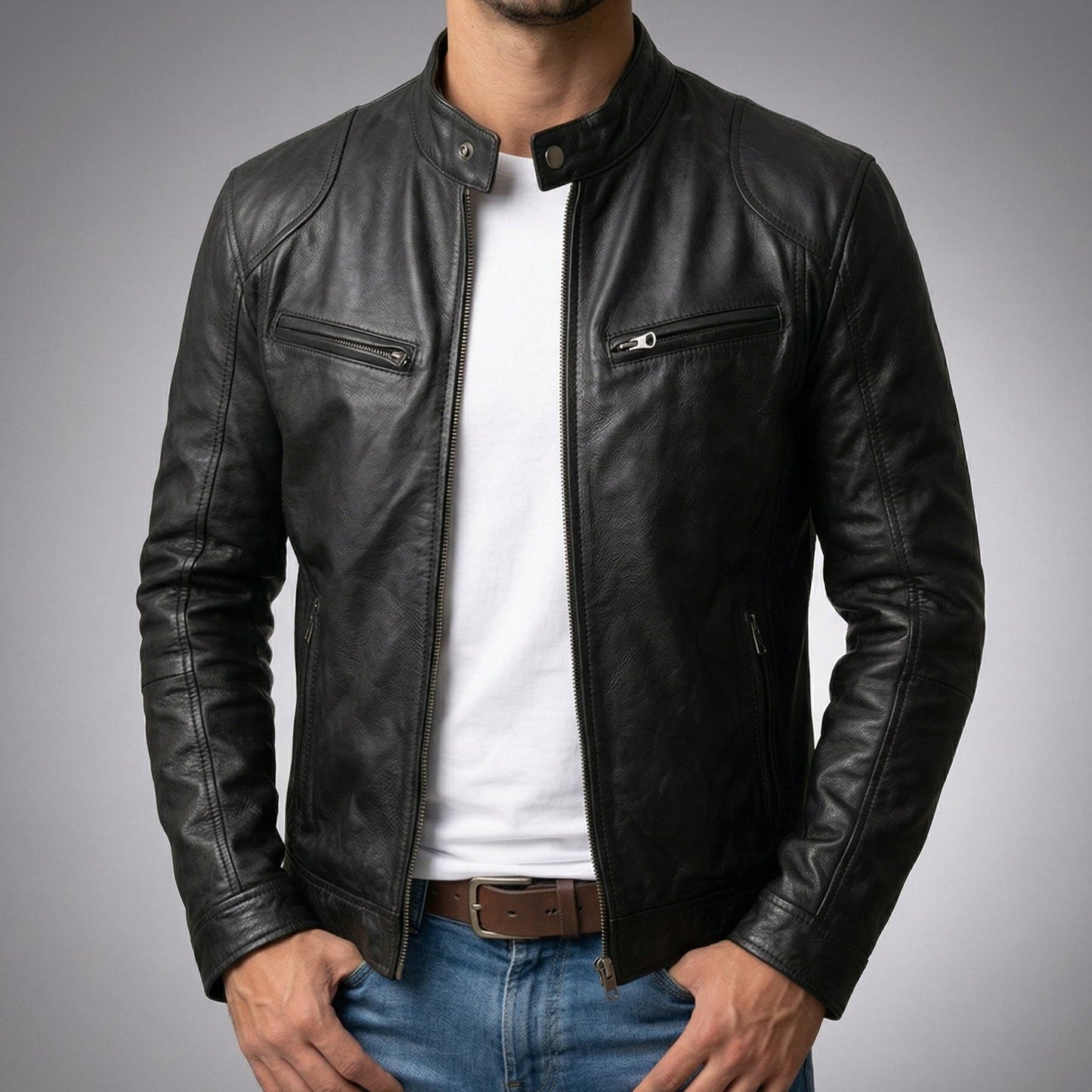 Chaqueta de cuero