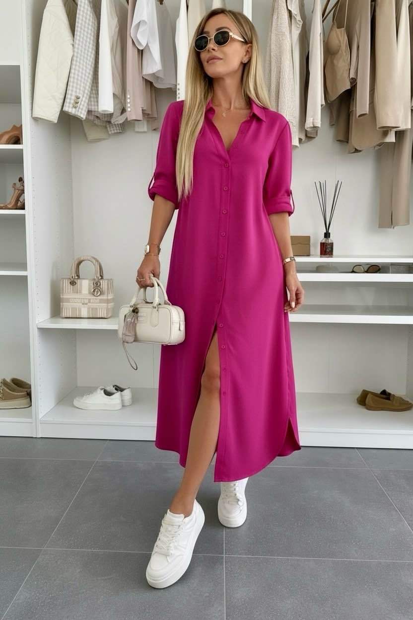 Lucía | Vestido Camisero Oversize
