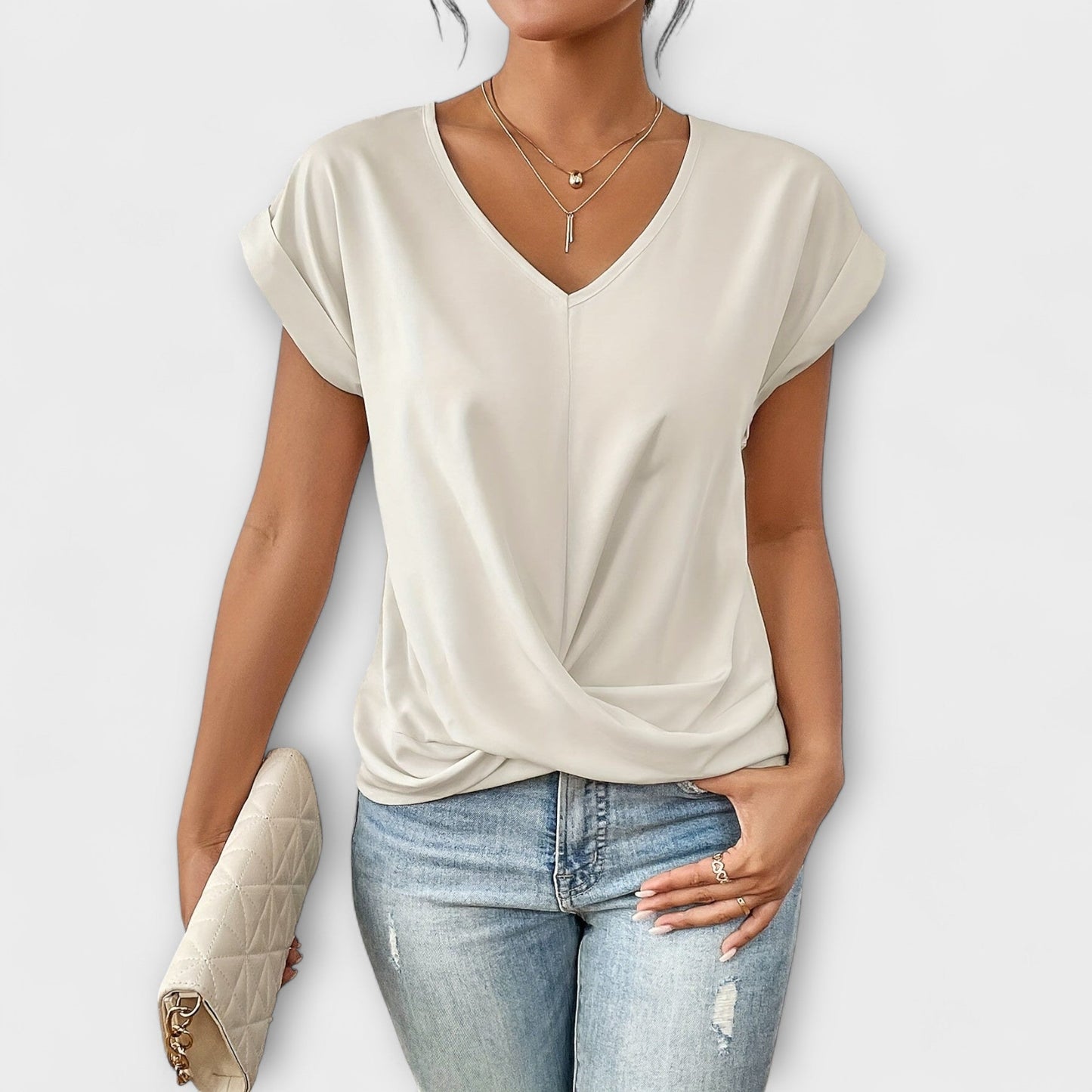 Astrid | Top elegante con cuello en V